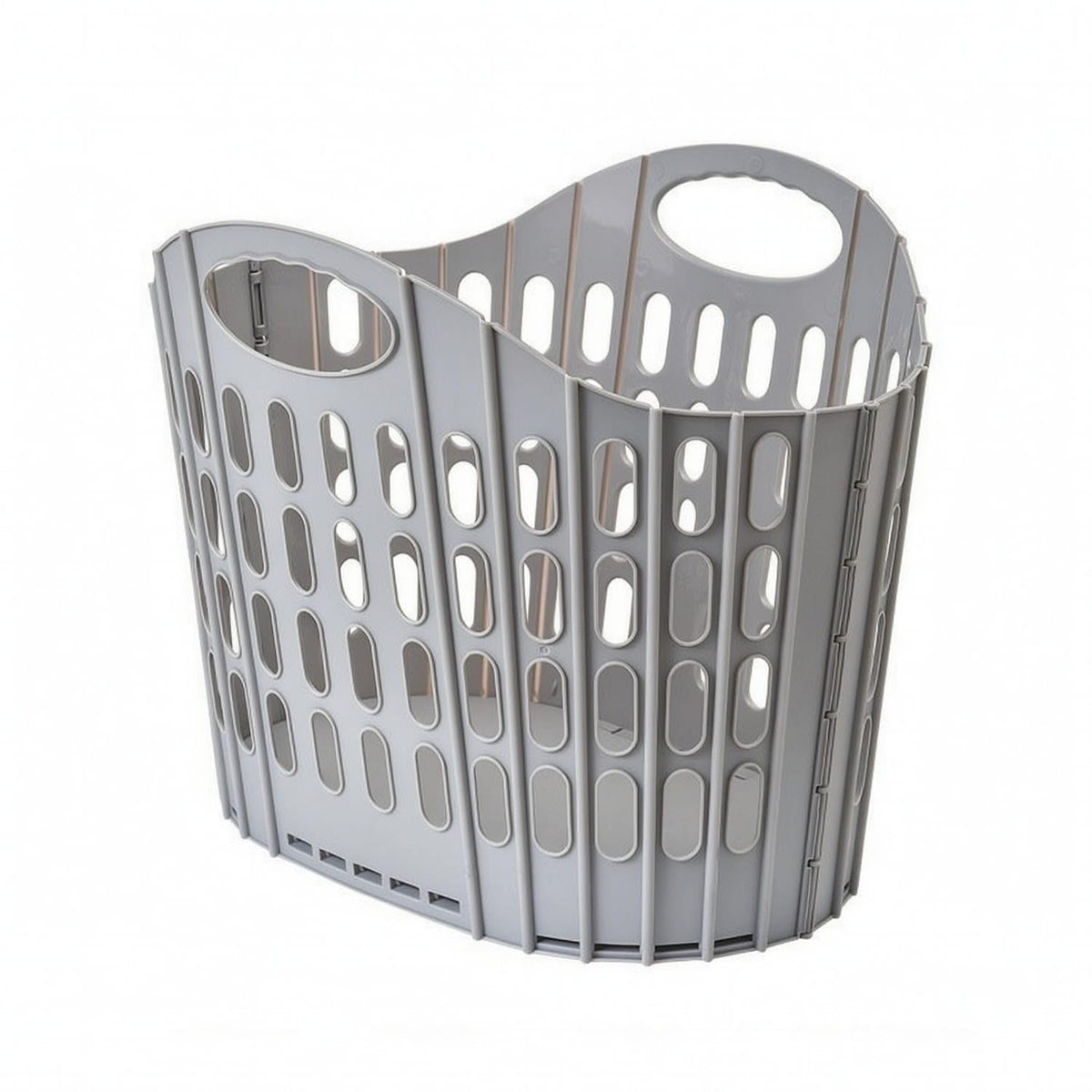 ZOOMELLA Foldable Laundry Basket ABS Clothes Basket Ventilated Laundry Hamper SpaceSaving for Bathroom, Dorm Room, Apartment, G