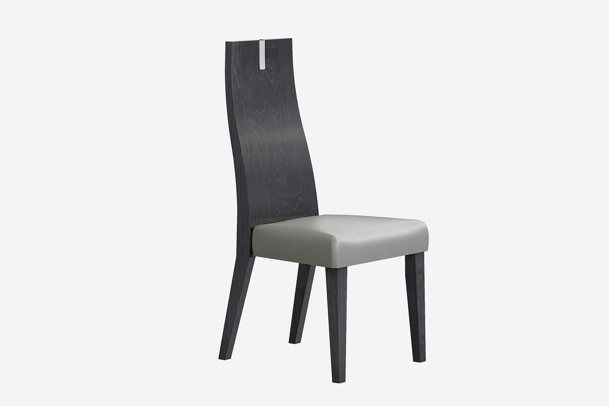 HomeRoots Furniture 18' X 24' X 43' Chair Faux Leather/Metal Dining Chair