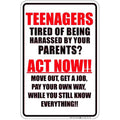 Signs 4 Fun SPSTE Teenagers, Small Parking Sign