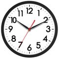 AKCISOT 14 Inch Wall Clock Silent Non-Ticking Modern Wall Clocks Battery Operated - Analog Classic Clock for Office, Home, Bathr