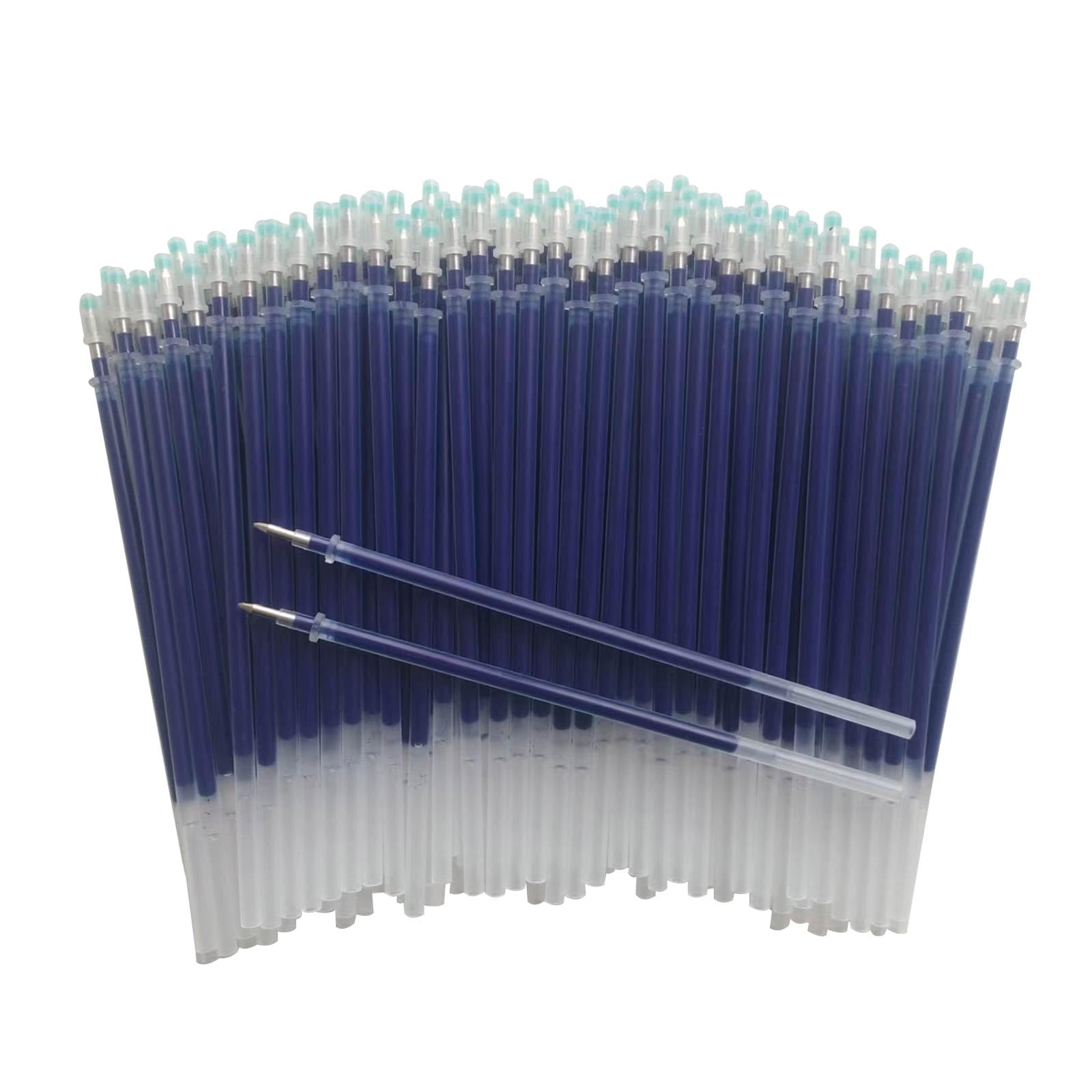 Twokiln Gel Pen Refills 0.5 Mm,100 Pack Pen Refills Gel,Ink Pen Refills Blue,Used For Gel Pen Replacement Reills,Size 130Mm/5.1