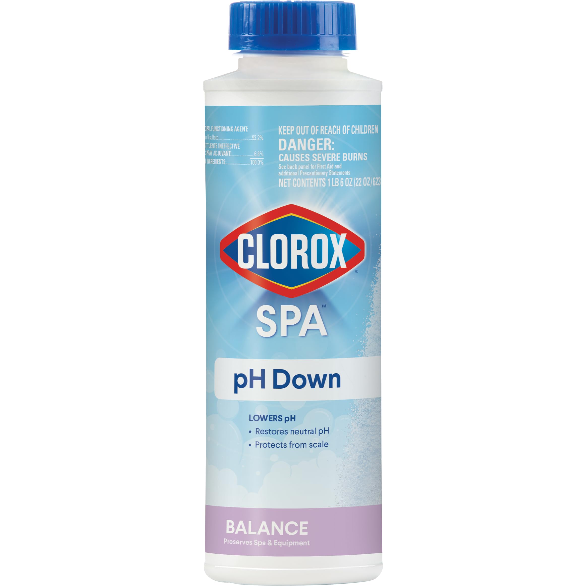 Clorox Pool&Spa Spa Ph Down, Lowers Ph In Spa Water, Safe For All Spa Types, 22 Ounce (Pack Of 1)
