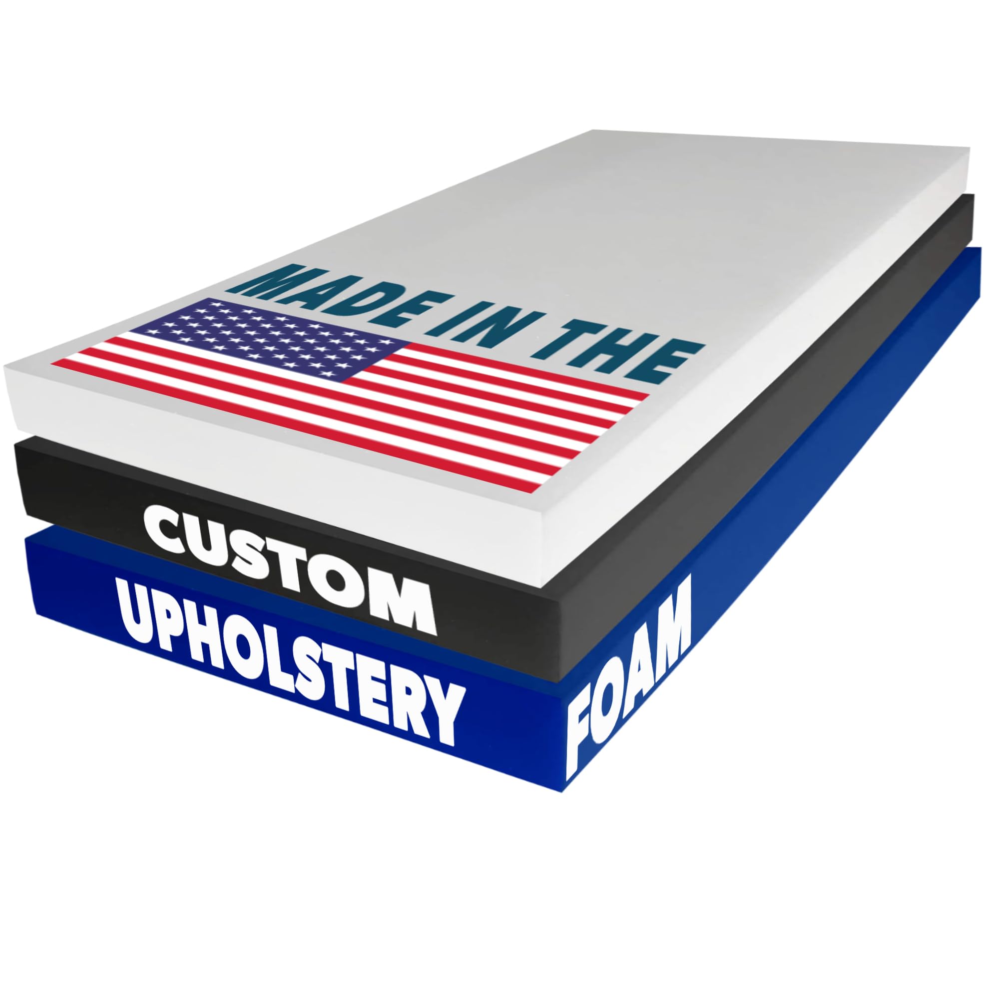 Foamma Custom Cut-To-Size Foam - High Density Outdoor Couch Cushion Replacement For Patio Furniture Pad Support Upholstery Paddi