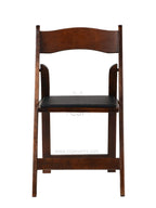 Commercial Seating Products American Padded Folding Chairs, Fruitwood