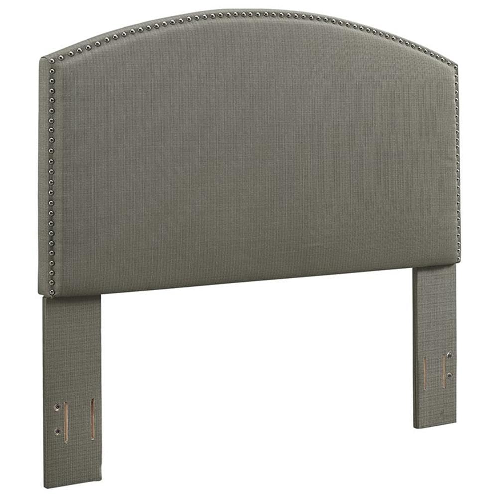 Crosley Furniture Cassie Upholstered Bed Headboard, Shadow Gray Linen, Full/Queen