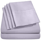 Queen Sheets Lilac - 6 Piece 1500 Supreme Collection Fine Brushed Microfiber Deep Pocket Queen Sheet Set Bedding - 2 Extra Pillo