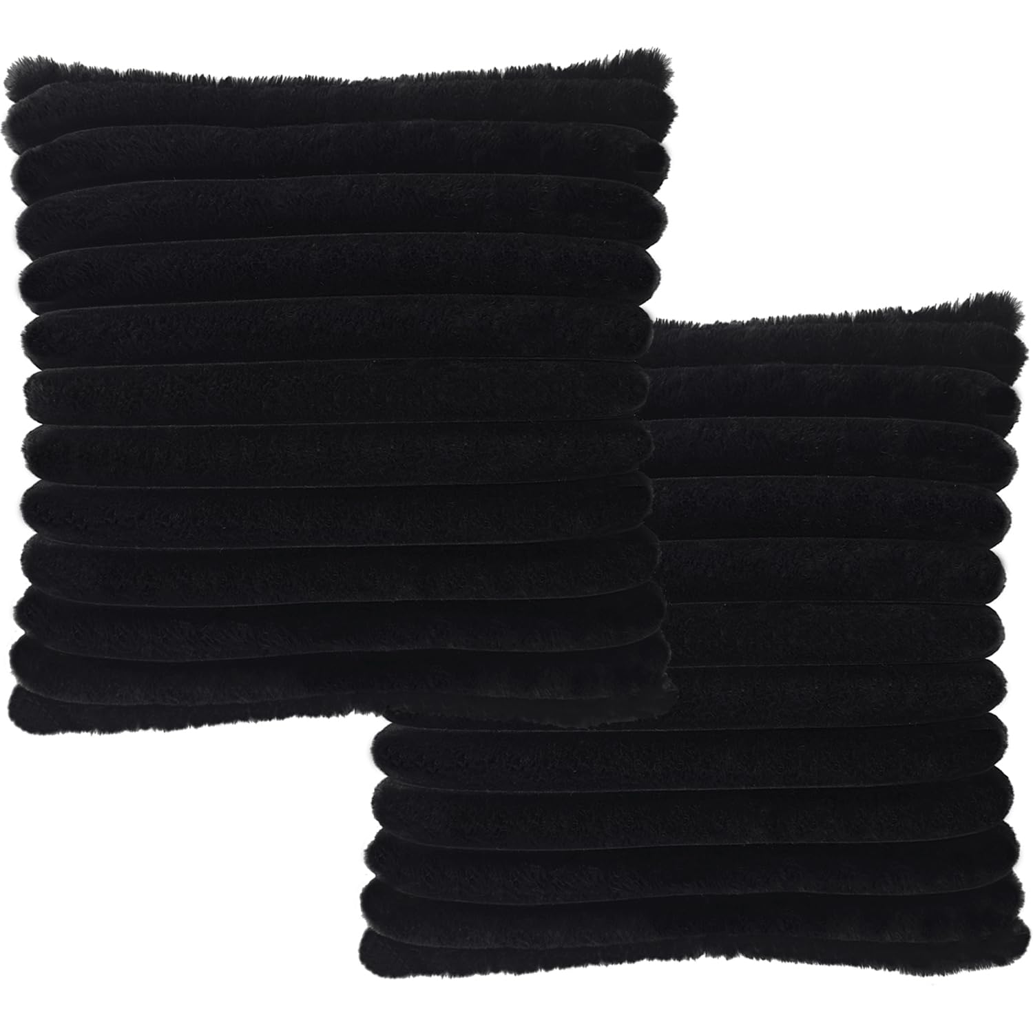 2 Pack 26X26 Pillow Cover Velvet Pillow Covers, Faux Fur Square Throw Pillow Covers For Living Room Decorations Throw Pillow Cas