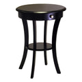 Winsome Wood Sasha Accent Table, Black, 20.00 x 20.00 x 27.00 Inches