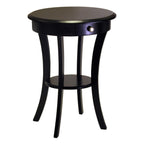 Winsome Wood Sasha Accent Table, Black, 20.00 x 20.00 x 27.00 Inches