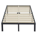 ZIYOO California King Bed Frame 14 inches Tall 3 Inches Wide Wood Slats with 3500 Pounds Support for Foam Mattress, No Box Sprin