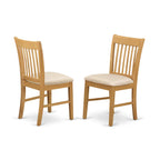 East West Furniture Dlno5-Oak-C 5 Pc Small Kitchen Table Set-Round Kitchen Table And 4 Dining Chairs.