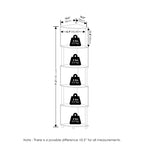 Furinno Econ 5-Tier Zigzag Corner Shelf Bookcase, Bookshelf, Espresso/Black