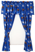 College Covers Everything Comfy Kentucky Wildcats Curtain Panel Set, 2 Panels, 2 Matching Tie Backs, 42 inches Wide by 63 inches