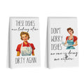 Blue Leaves 2 Pcs Funny Retro Kitchen Towels Decorative Hand Towels