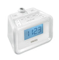 Homedics Dual Alarm Digital FM Clock Radio Time Projection, 8 Relaxing Nature Sounds, LED Display, Multi-Alarm Snooze, Sleep Tim