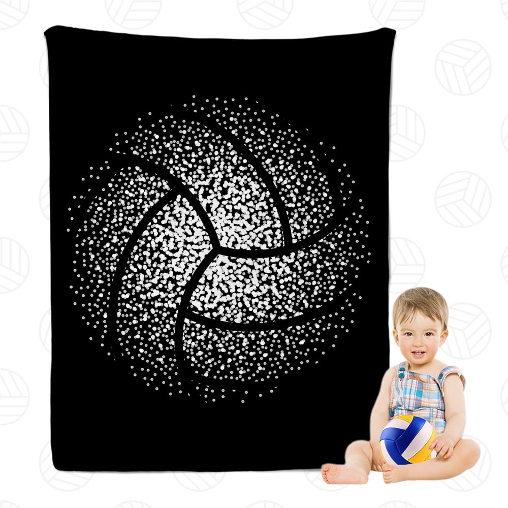 Volleyball Blanket Gift For Boy Girl, Volley Ball Sport Throw Lightweight Super Soft Cozy Blanket For Bedroom Living Room, Volle