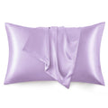 Love'S Cabin Silk Satin Pillowcase For Hair And Skin (Light Purple, 20X26 Inches) Slip Pillow Cases Standard Size Set Of 2 - Sat