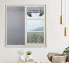 Pi Blackout Door Window Curtain 2 Panles,Privacy Thermal Insulated Blinds Curtain For Glass Door/Classroom/Sliding Door/Tie Up Shade (W34Xl40,Light Grey)
