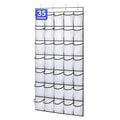 SAVERHO 35 Pockets Over the Door Shoe Organizer, Hanging Shoe Organizer for Door with 35 Mesh Pockets Large Capacity Shoe Hangin