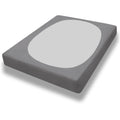 Purefit Stretchy Box Spring Cover Twin - Elastic Fitted Box Spring Wrap Around 4 Sides, Wrinkle & Fading Resistant Fits Twin Size Beds, Light Gray