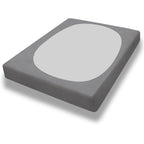 Purefit Stretchy Box Spring Cover Twin - Elastic Fitted Box Spring Wrap Around 4 Sides, Wrinkle & Fading Resistant Fits Twin Size Beds, Light Gray