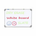 Eduway Non Magnetic 2 in 1 Learn N Write 1x1 Feet Slate for Kids | Double Sided Front for Chalk & Reverse Dry Erase Marker Board