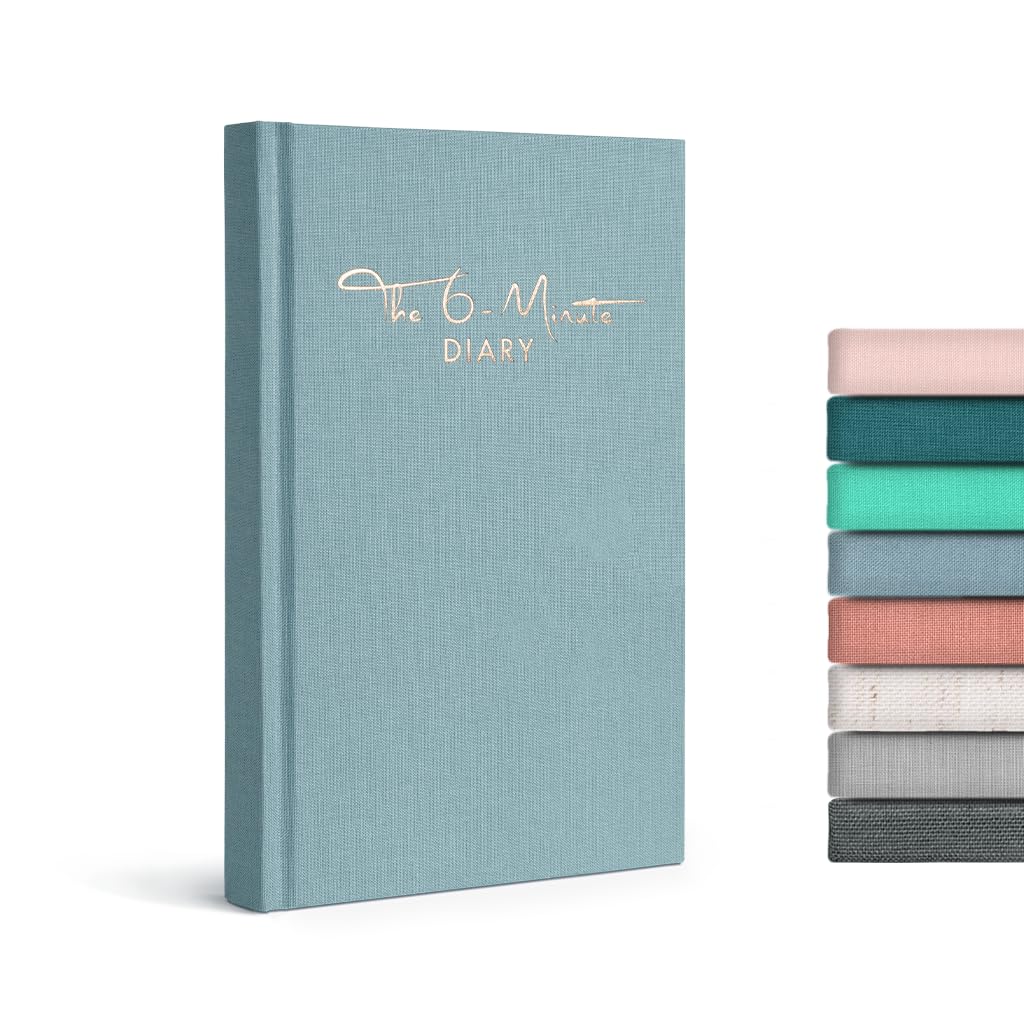 The 6-Minute Diary - Gratitude Journal With Prompts - 3 Million Users - Self Care Journal For More Happiness & Mindfulness - 5 T