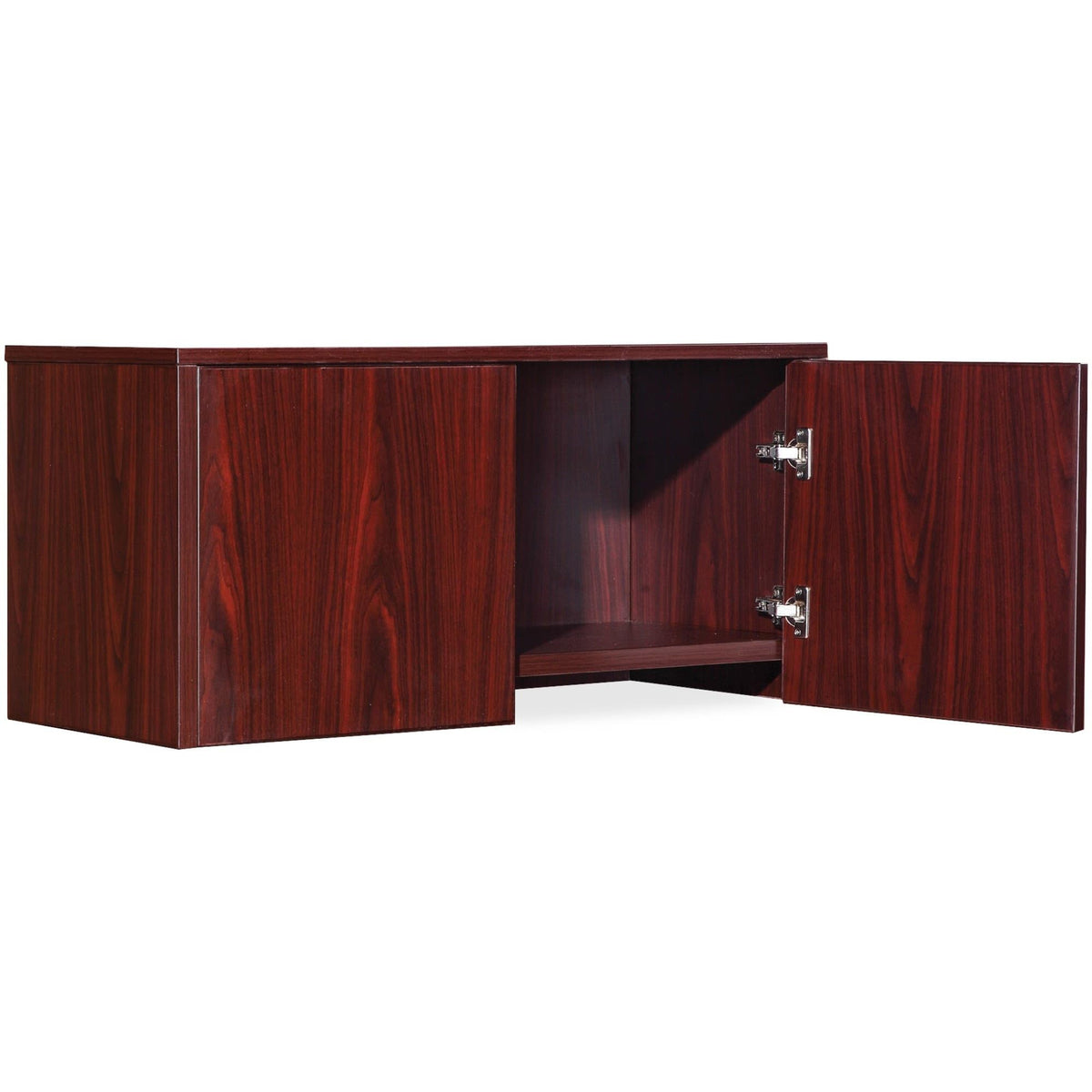 Lorell Essential Series Mahogany Wall Mount Hutch