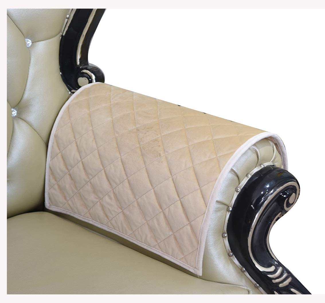 HAOMAIJIA Sofa Armrest Cover, Recliner Chair Arm Cover,Armchair Slipcover Nonslip Quilted Furniture Protector for Leather Sofa C