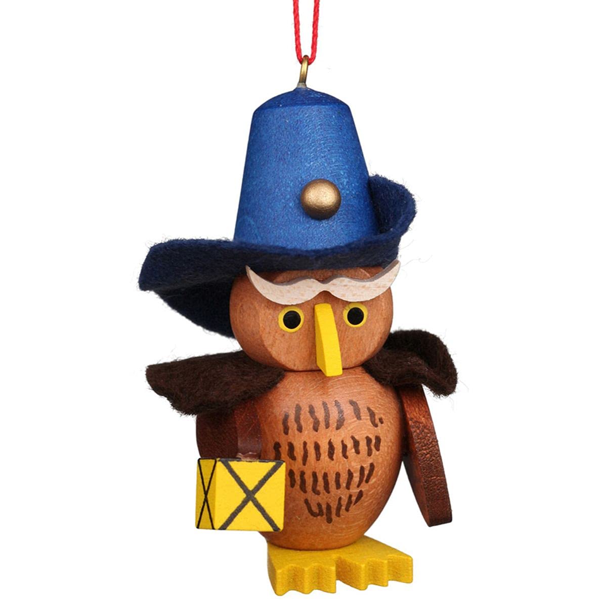 Alexander Taron 10-0607 Christian Ulbricht Ornament-Owl Nightwatchman-2.5&quot; H X 1.5&quot; W X 1.25&quot; D, Brown