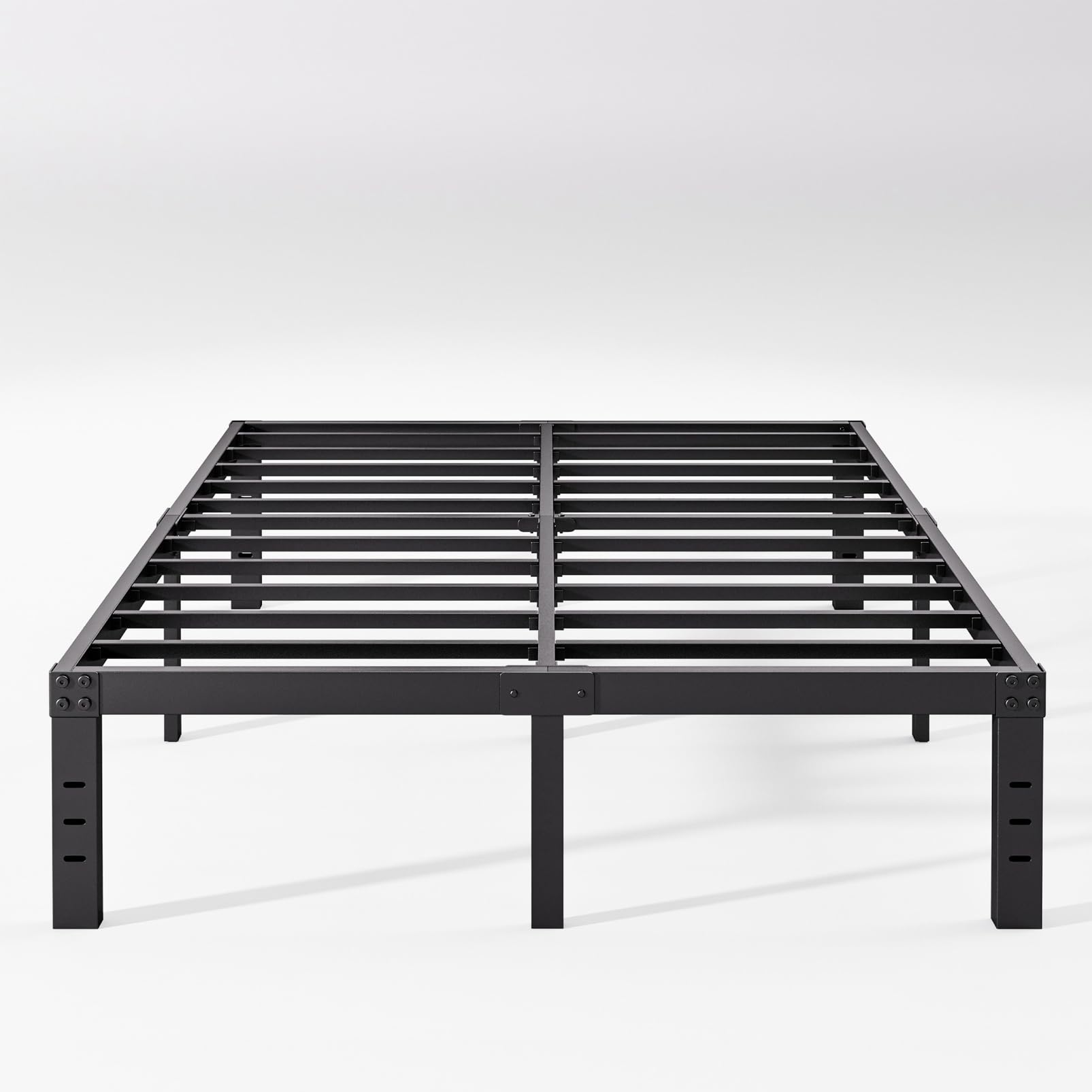 Neslime 12 Inch High Full Size Bed Frame Metal, Platform Bed Frame Full Size, Heavy Duty, Easy Assembly, Noise Free, Black