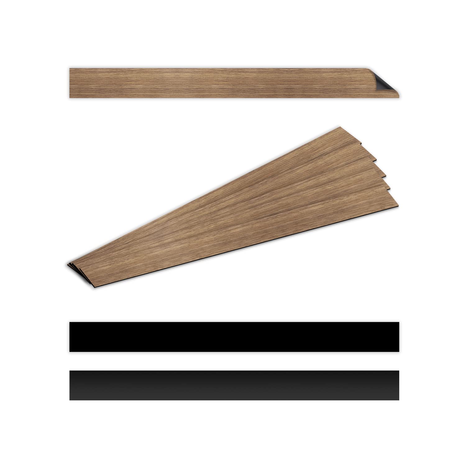 Magnetic Border Strips - Perfect For Classroom/Teachers/Crafts. White Board Border Strips Pack Of 12 (1.5 X 17 Inches) (Wood Des