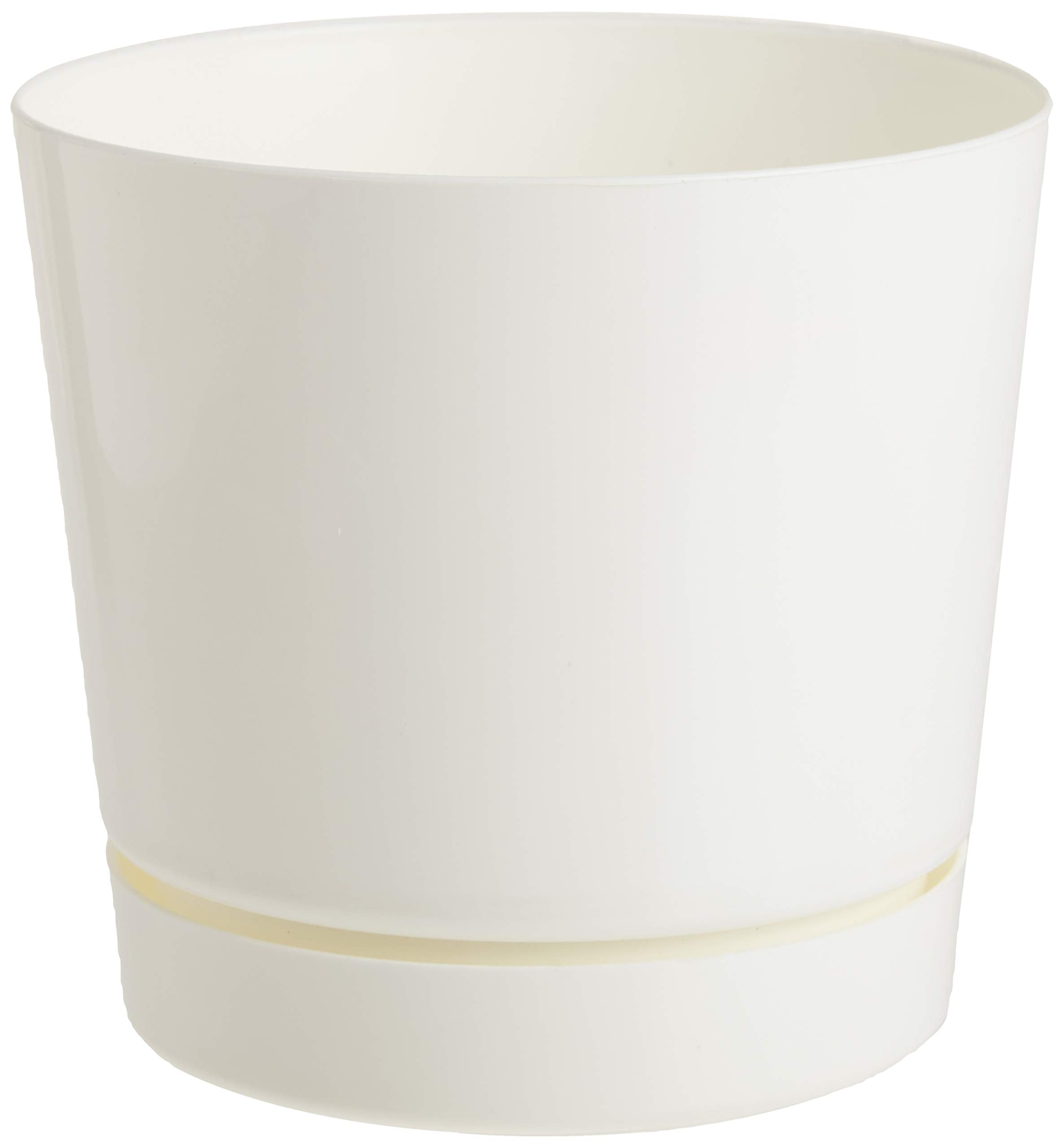 Novelty Majestic Full Depth Round Cylinder Pot, Glossy White, 6-Inch (10062)