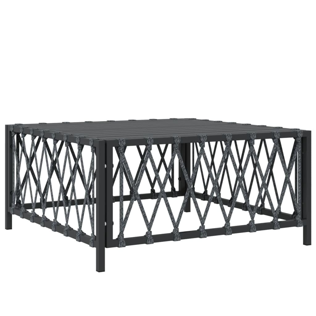 vidaXL 6-Piece Anthracite Patio Lounge Set - Modular Design with Thickly Padded Cushions & Durable Steel Frame - Modern Outdoor Garden Lounge Furniture Set