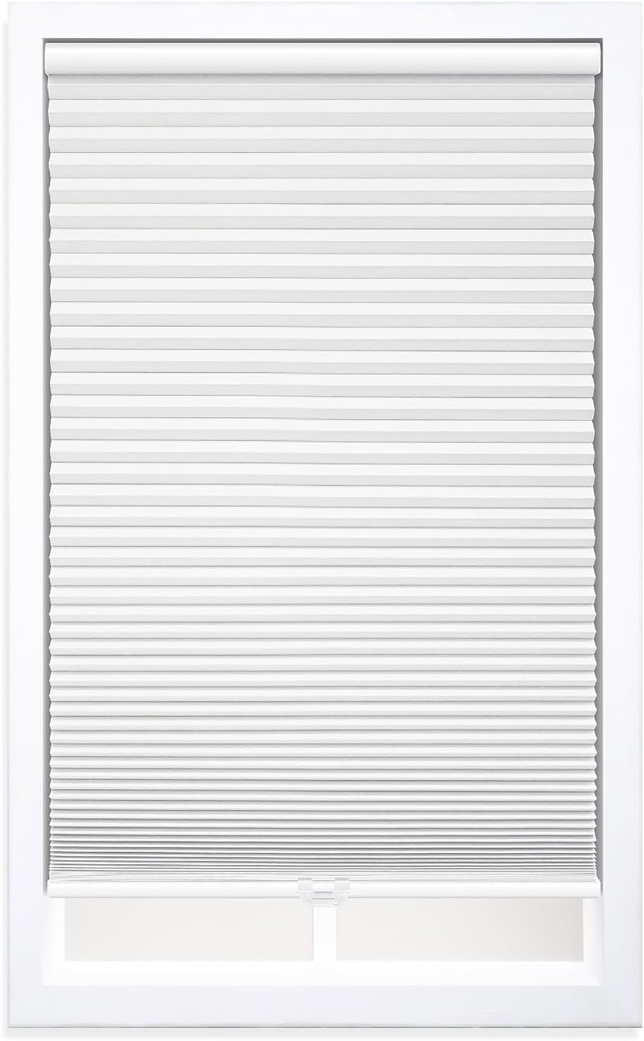 DEZ FURNISHINGS QEWT274360 Cordless 1.5 Blackout Cellular Shade, 27.5W x 36H, White