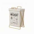 ZOOMELLA OpenTop Foldable Laundry Basket Lightweight Laundry Basket with Handles Rectangular Dirty Clothes Hamper Compact for B