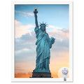 OMAIGAR 9x12 Picture Frame for 9by12 Poster Photo Canvas Certificate White High Transparent Photo Frame Wall Desktop Horizontal 