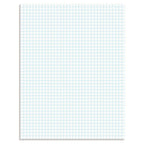 Tops 33041 Quadrille Pads, 4 Squares/Inch, 8 1/2 X 11, White, 50 Sheets