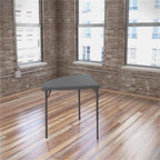 Dorel® - Corner Folding Table - Half Moon Top - 3 Legs - 29.50" Table Top Width x 29.20" Table Top Depth - 29.50" Height