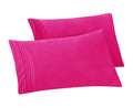 Elegant Comfort Solid Pillowcases 1500 Thread Count Egyptian Quality - Easy Care, Smooth Weave, Wrinkle And Stain Resistant, Easy Slip-On, 2-Piece Set, King Pillowcase, Pink