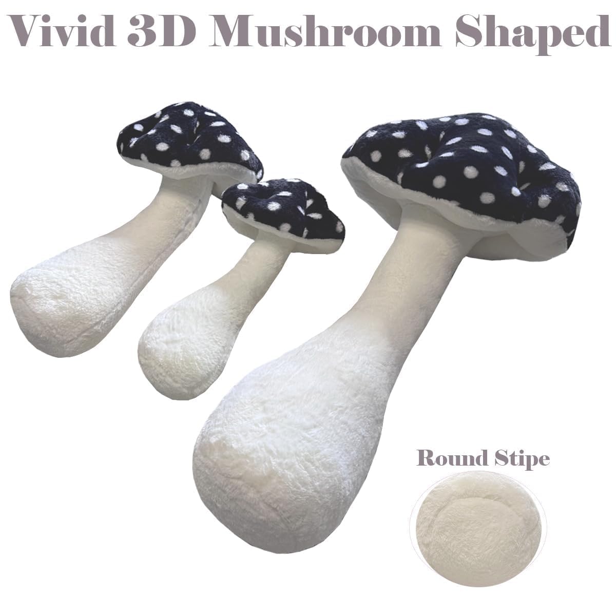 Hofun4U Mushroom Plush Pillow - 51 Inch Mushroom Shaped Stuffed Long Pillow - Mushroom Plush Body Pillow - Christmas Birthday Gi