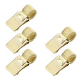 T Tulead Pen Clipboard Holder Metal Pencil Holder Clips Adjustable Pen Clip Organizer For Notebook Golden 5Pcs