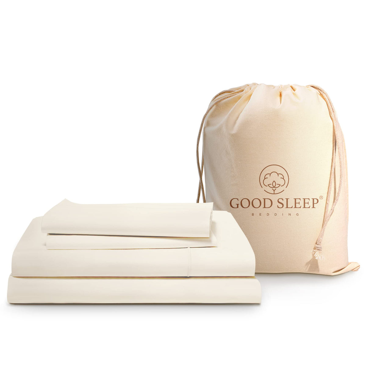 4 Pc Ivory California King Sheet Sets, 1000 Tc Egyptian Cotton Cal King Sheet Set For California King Bed Set,16 Inch Deep Pocke