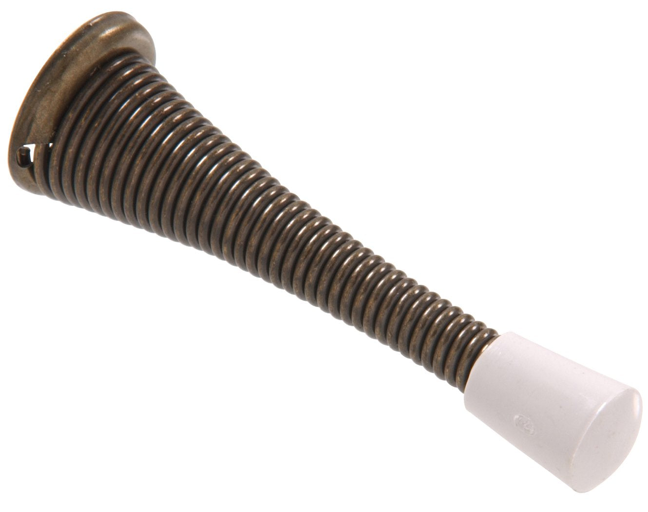 Hardware Essentials 852346 Spring Door Stops Antique Brass -2 Pack