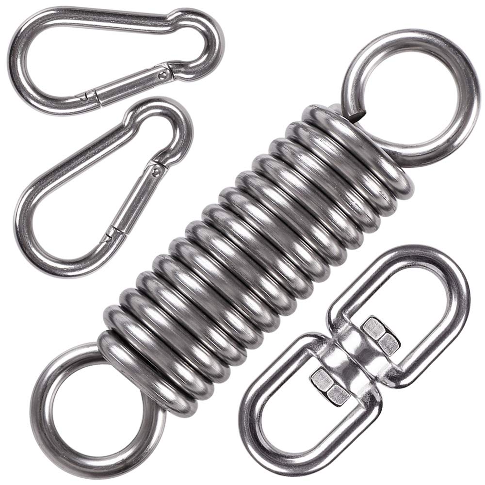 Waremaid Hammock Chair Hanging Kit Swing Spring Hardware, Heavy Duty Suspension Swivel Hanger Hook For Punching Bags, Heavy Bag,