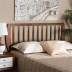 Baxton Studio Norman Modern and Contemporary Transitional Ash Walnut Finished Wood Full Size Headboard