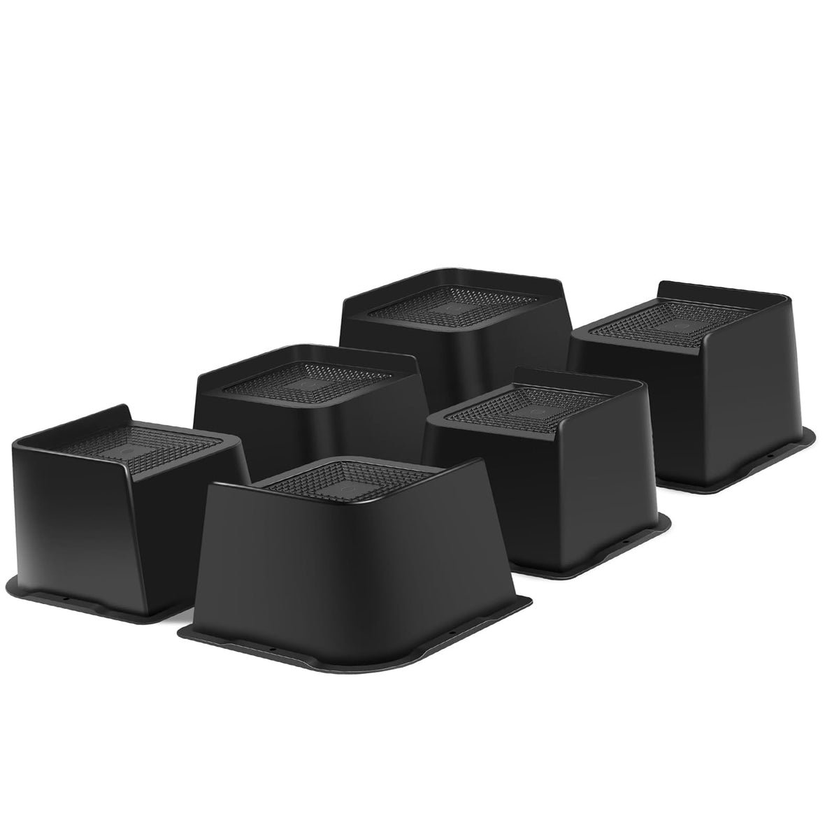 Mymulike Bed Risers Heavy Duty, Oversized Furniture Risers, Support Up To 6000 Lbs, Lift 2 Inch For Couch, Sofa, Table,Chair (Bl