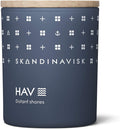 Skandinavisk HAV Sea Mini Scented Candle. Fragrance Notes: Salt Spray and Sea Kelp, Hawthorn and Beach Rose. 2.3 oz.