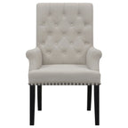 Coaster Home Furnishings Alana Upholstered Tufted Arm Chair with Nailhead Trim Sand