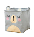 House Of Quirk Cotton Linen Collapsible Square Storage Baskets Cute Kids Toys Storage Organiser For Laundry Basket Organizer Hom